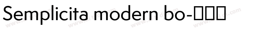Semplicita modern bo字体转换 Semplicita modern bo字体转换